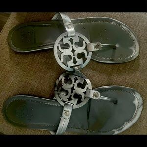Tory Burch silver sandals size 9.5